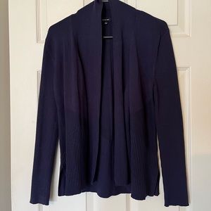 Verve Ami size Large Navy Blue Knit Cardigan